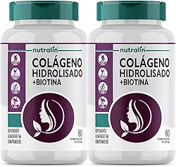 Combo 2 Colageno Hidrolisado 500mg Cabelo Pele Unha 60 Cap Nutralin