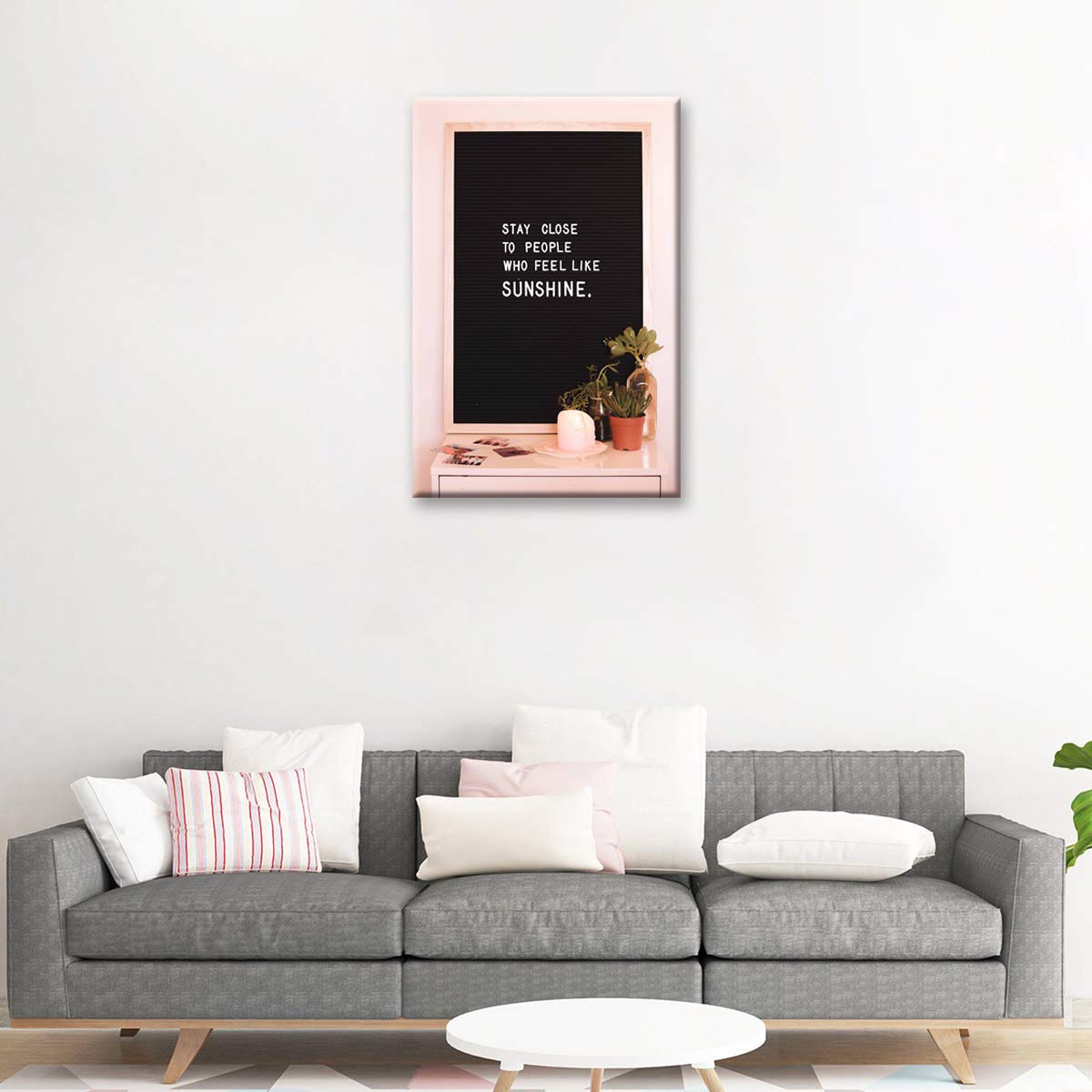 Annick Goutal Estilo Moderno Lema Motivacional Lienzo Pintura Cartel Impresión Decoración Pared Arte Imágenes para Sala De Estar Dormitorio (1,60_x_90_cm(con Marco))