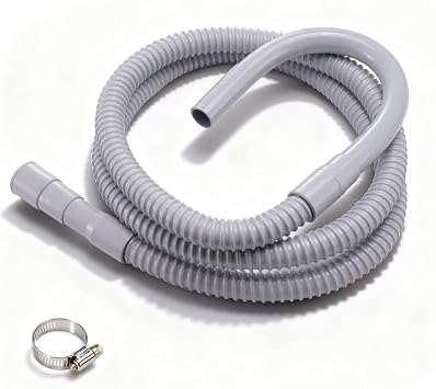8FT Washer Drain Hose Kit with Clamp