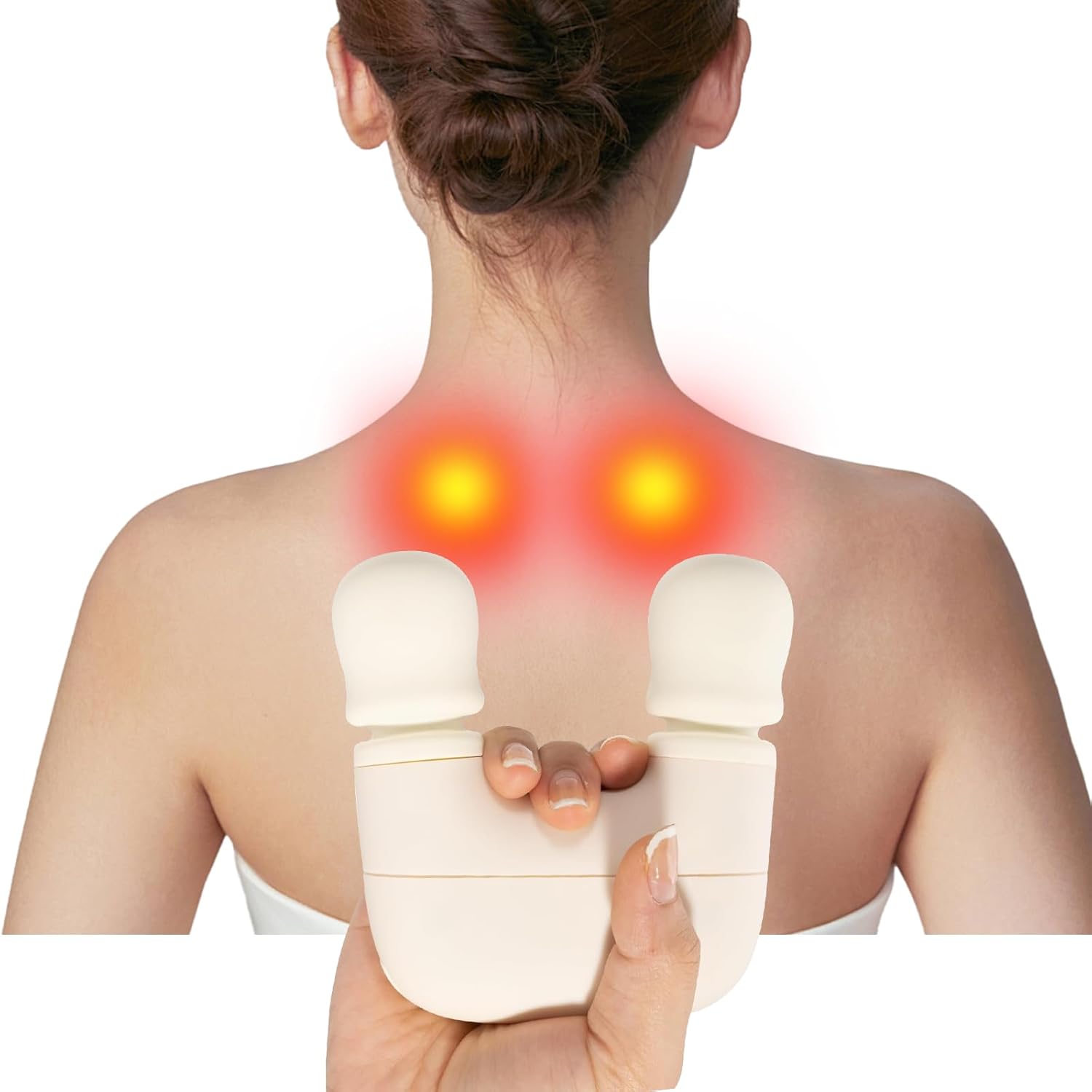 Handheld Mini Massage Gun-Back Massager Muscle Small Massager for Pain Relief, Neck, Back, Shoulder & Legs - Rechargeable Deep Tissue Vibration Therapy, Home/Office/Travel Use