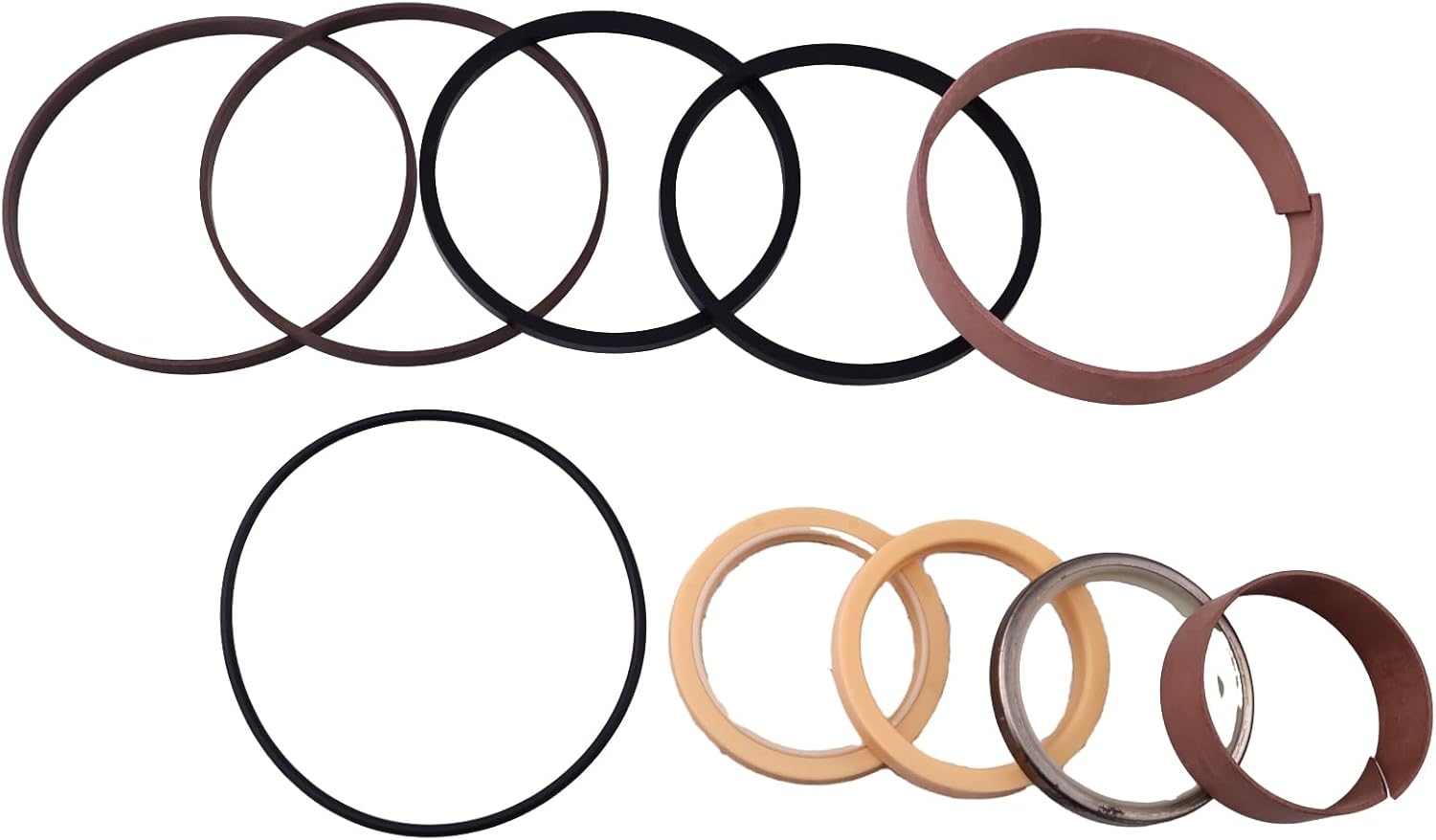 FridayParts Hydraulic Cylinder Seal Kit 1542915C2 Compatible for CASE Loader 580K 580SK 580SL 580SM Replacement