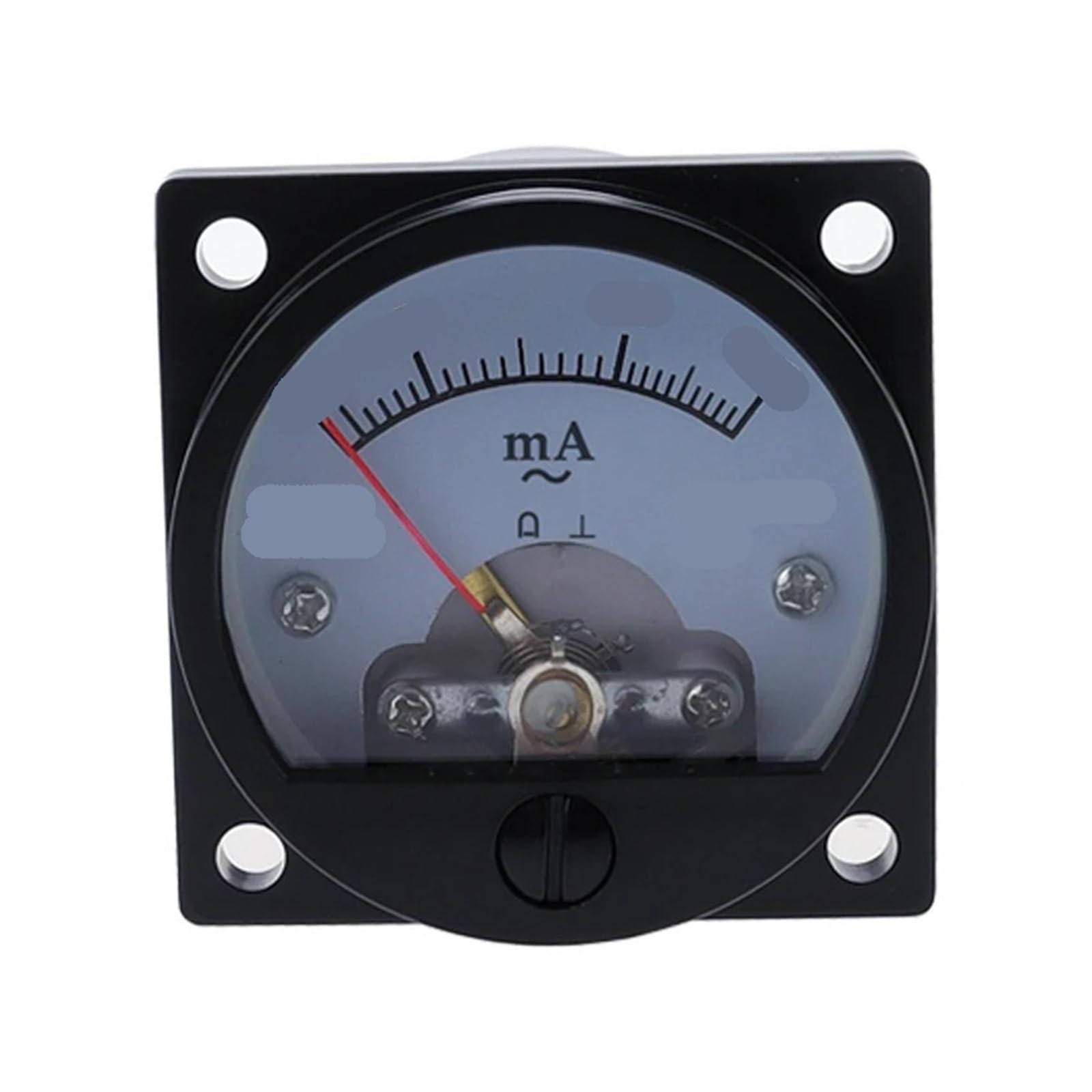 Ampèremètre AC 15mA SO-45 cadran analogique 47x47 mm