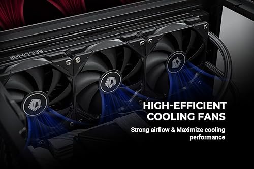 Miniatura 5 de ID-COOLING DASHFLOW 360 - Enfriador líquido básico negro para CPU de alta gama, radiador AIO Cooler de 14.173 in, ventiladores TF de 0.118 x 4.724