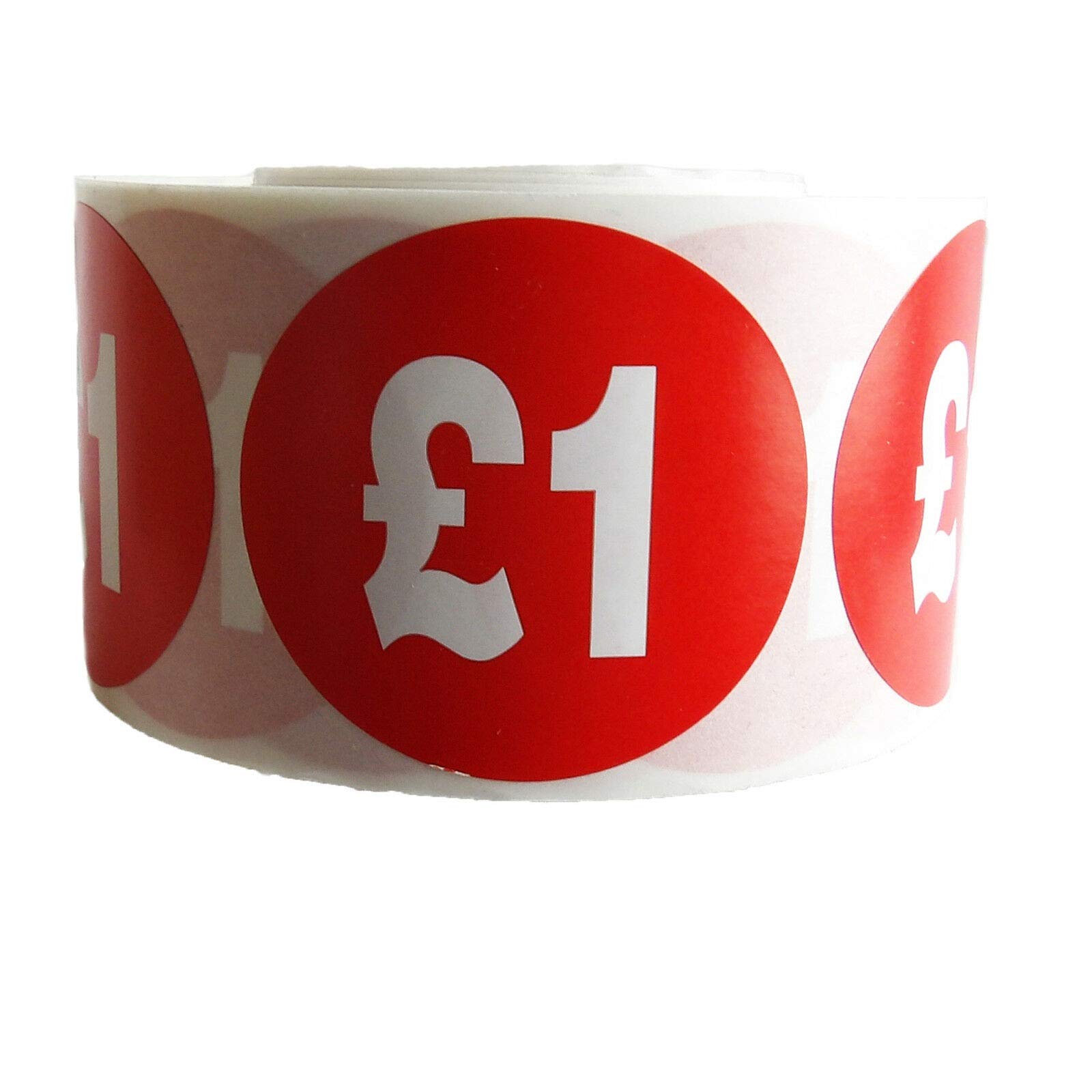 500x RED Price SELF Adhesive Stickers Sticky Labels Swing TAG Labels for Retail (£1, 20)