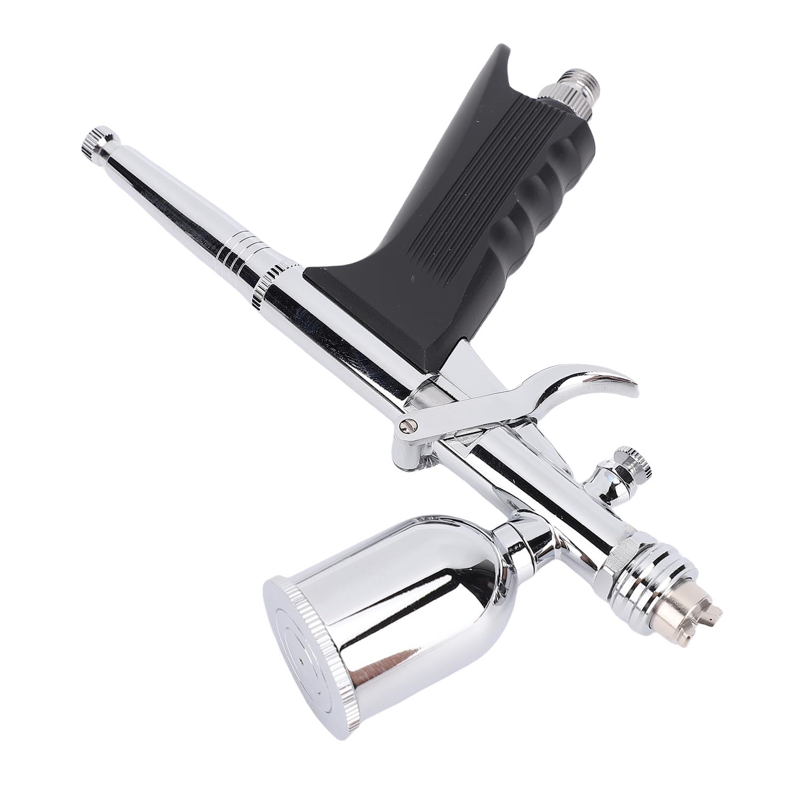 Airbrush-Set mit Doppelter Schwerkraftzufuhr und 0,3-mm-Düse Zum Malen von Künstlerbedarf, Flexibel und Einfach zu Bedienen, für Künstler und Anfänger, Aluminium und Kupfer