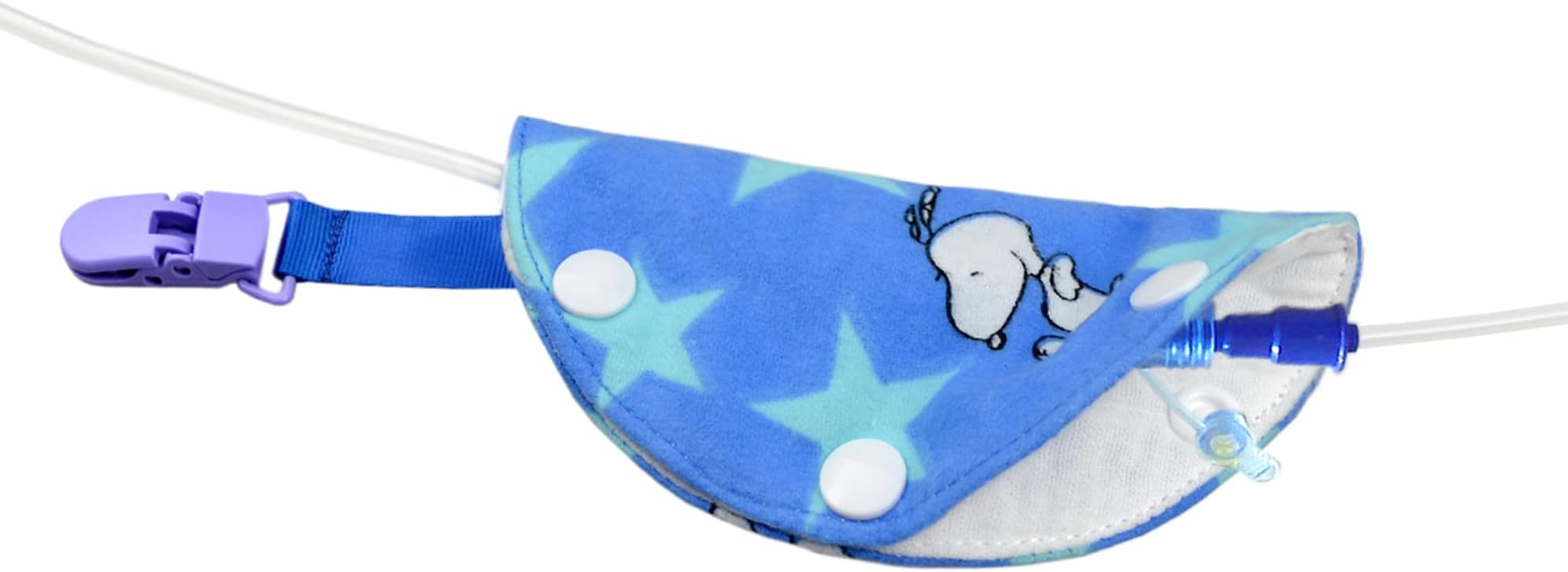 2 Pack Feeding Tube Port Cover with Clip for G-Tube PEG or J Tube Connection Cover