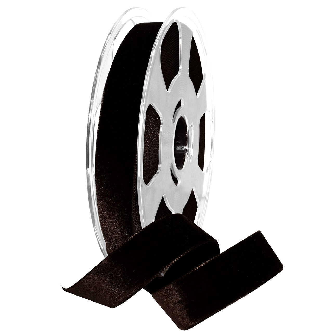 Bobine Nylvalour en velours Cuba marron l'élégance Morex Ribbon