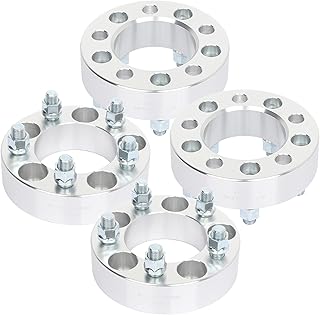 SCITOO 4Pcs 1.5 inch 5 Lug Wheel Spacers 5x4.5 with 14x1.5 Studs Bore 82.5mm Wheel Spacer Adapters fits for 2009-2019 for Challenger Wheel spacers 2006-2019 for Charger Wheel spacers Silver