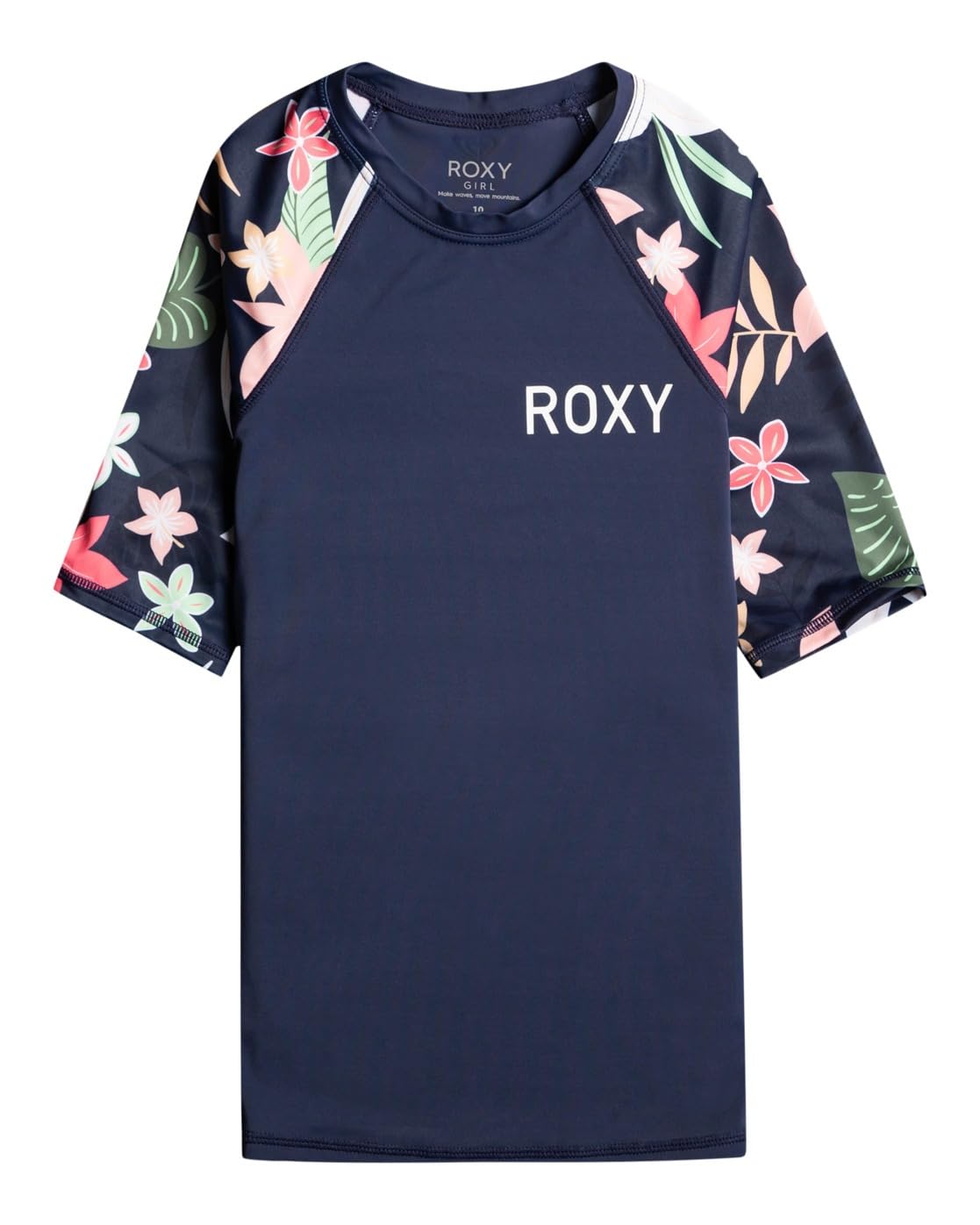 Roxy Printed Sleeves SS Set di Rash Guard Bambine e Ragazze (Pacco da 1)