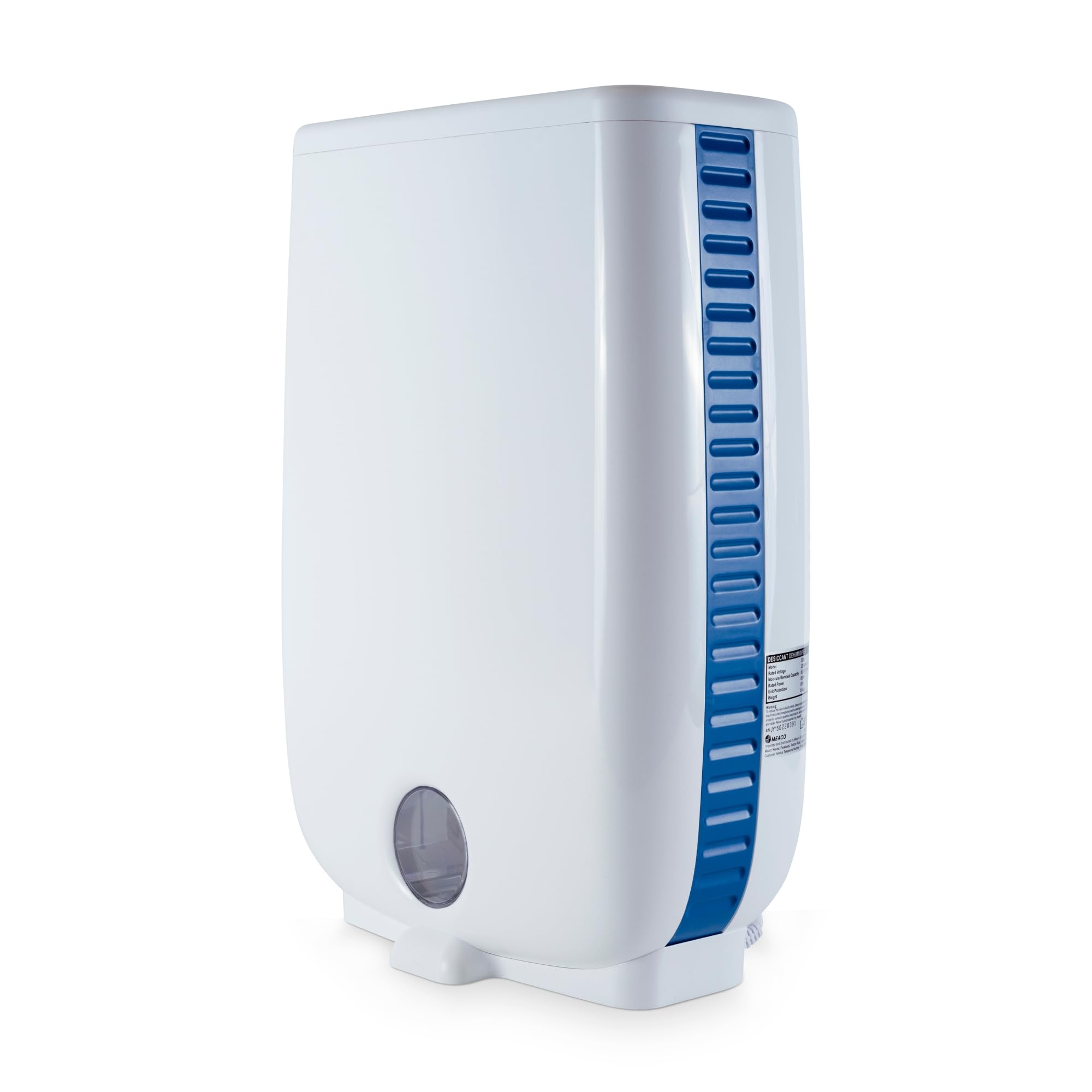 Meaco DD8L Deumidificatore per disidratazione, Ionizzatore, Ideale per l'uso in Locali Non riscaldati (Inferiore a 10 °C), Funzione Auto-Restart, 660 W, 240 V, Blanc Avec Bordure Bleue