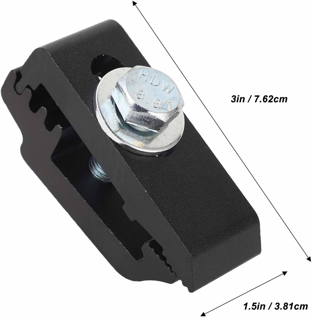 6Pcs Truck Bed Cover Clamps, Truck Bed Mounting Clamps Kit Aluminum Low Pro Truck Cap Mounting Clamps for Most Truck Beds 1112514 (Black)