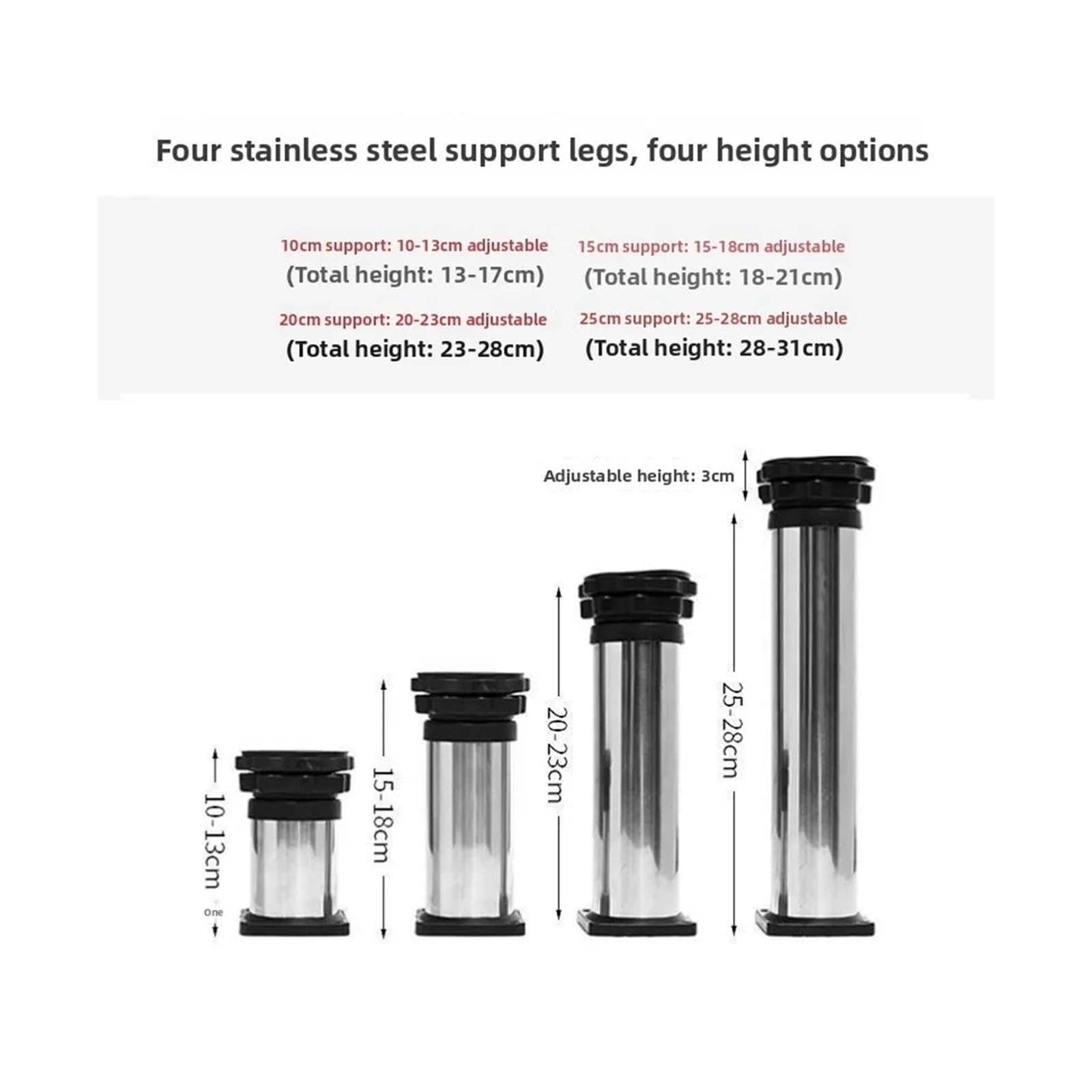 Soporte for Lavadora De Altura Ajustable, Base Universal for Patas Móviles, Soporte for Aire Acondicionado, Almohadilla Antideslizante for El Hogar(12-leg [height 13-16cm])