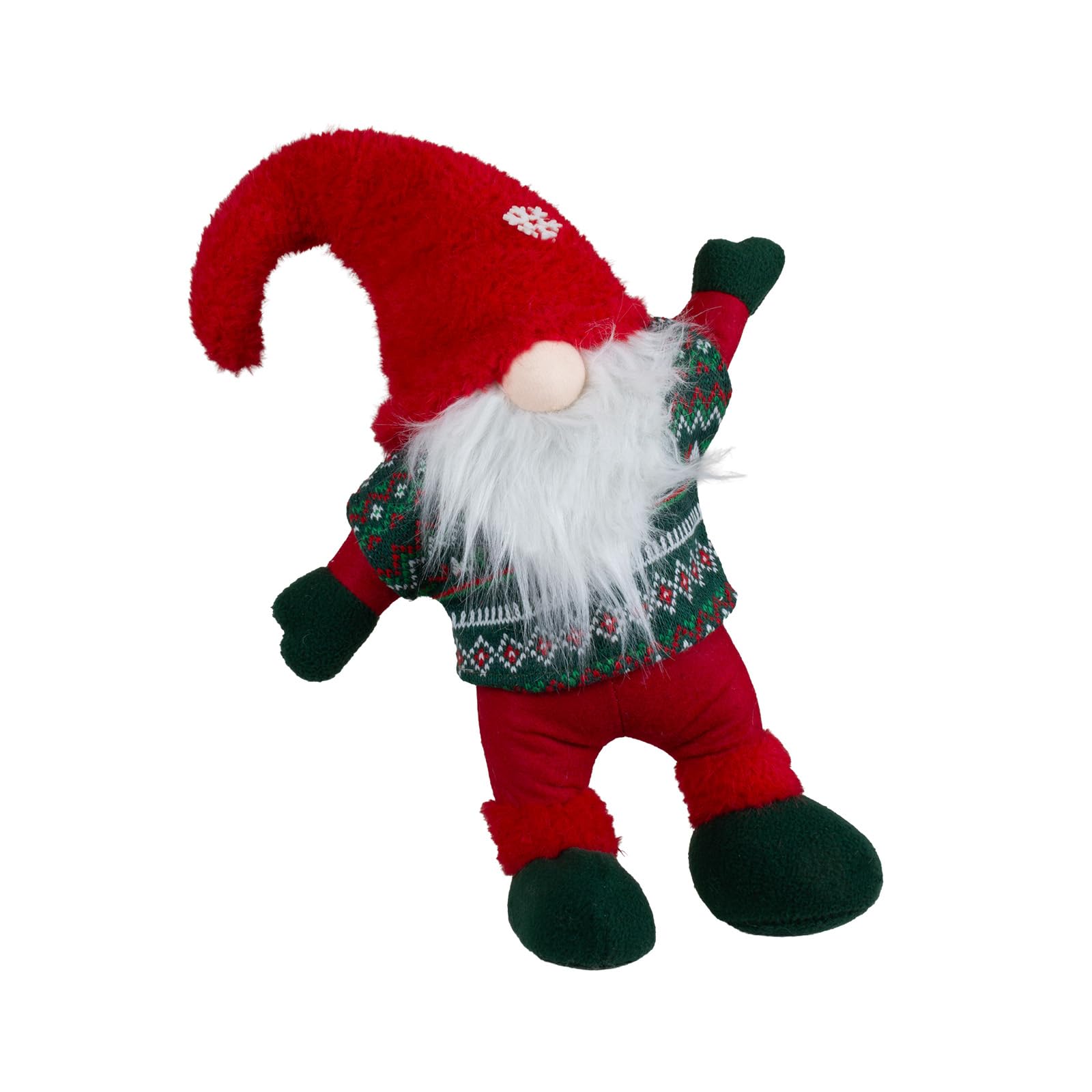 Monopol Christmas Paradise Wichtel Gnom Weihnachtswichtel stehend 38cm rot-grün mit Zipfelmütze