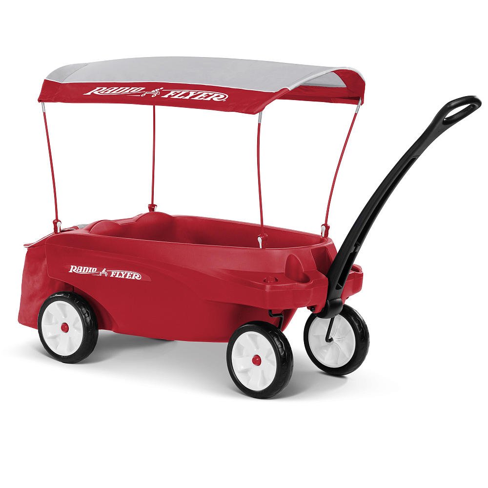 Radio Flyer Triple Play WAGON Deluxe WAGON for 3, Red