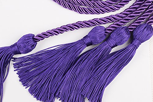 Image of Double Graduation Honor Cords, 68 inch Long,Purple