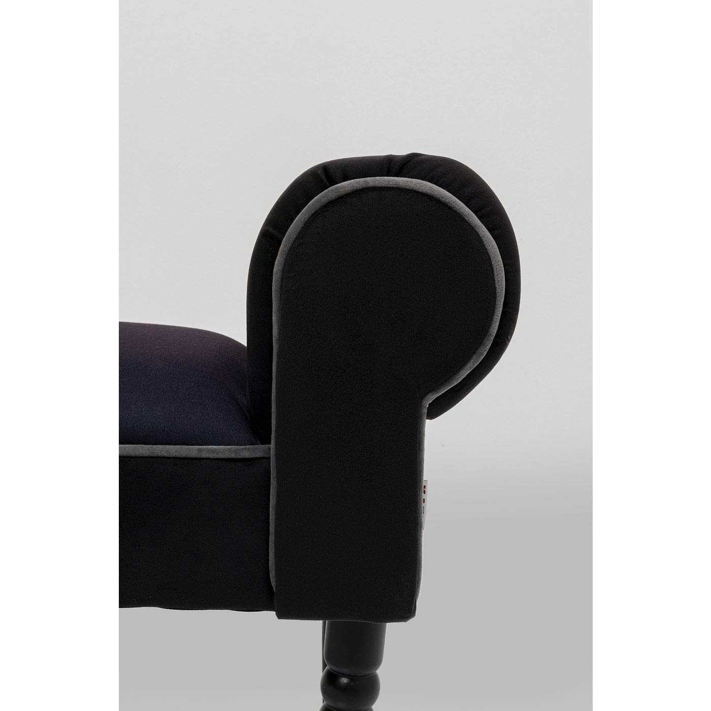 Kare Design panca Wing Blossom, nero/multicolore, 54x100x30cm, velluto, altezza di seduta 39cm, carico max. 100kg