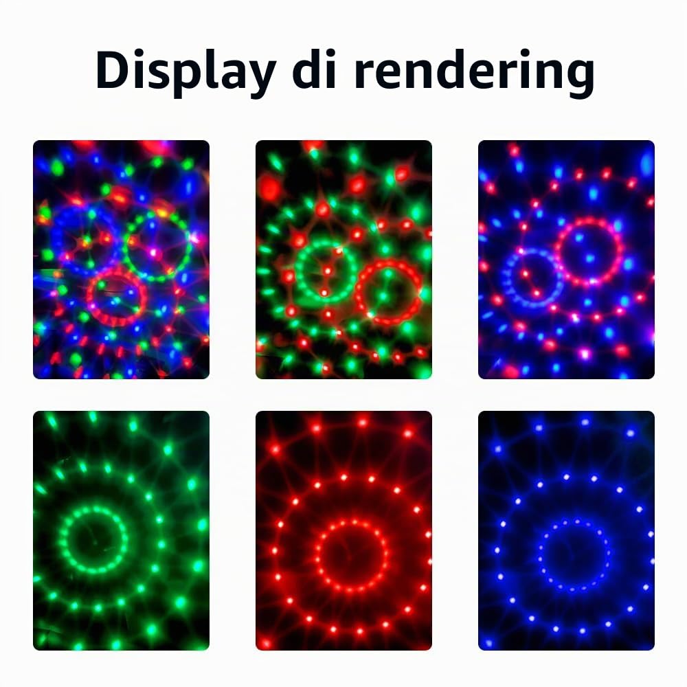 Set di luce per discoteca a 3 parti, sfera disco in materiale ABS con telecomando, lampada strobo DJ, adatta per decorazioni luminose in matrimoni/KTV karaoke/cene di compleanno.