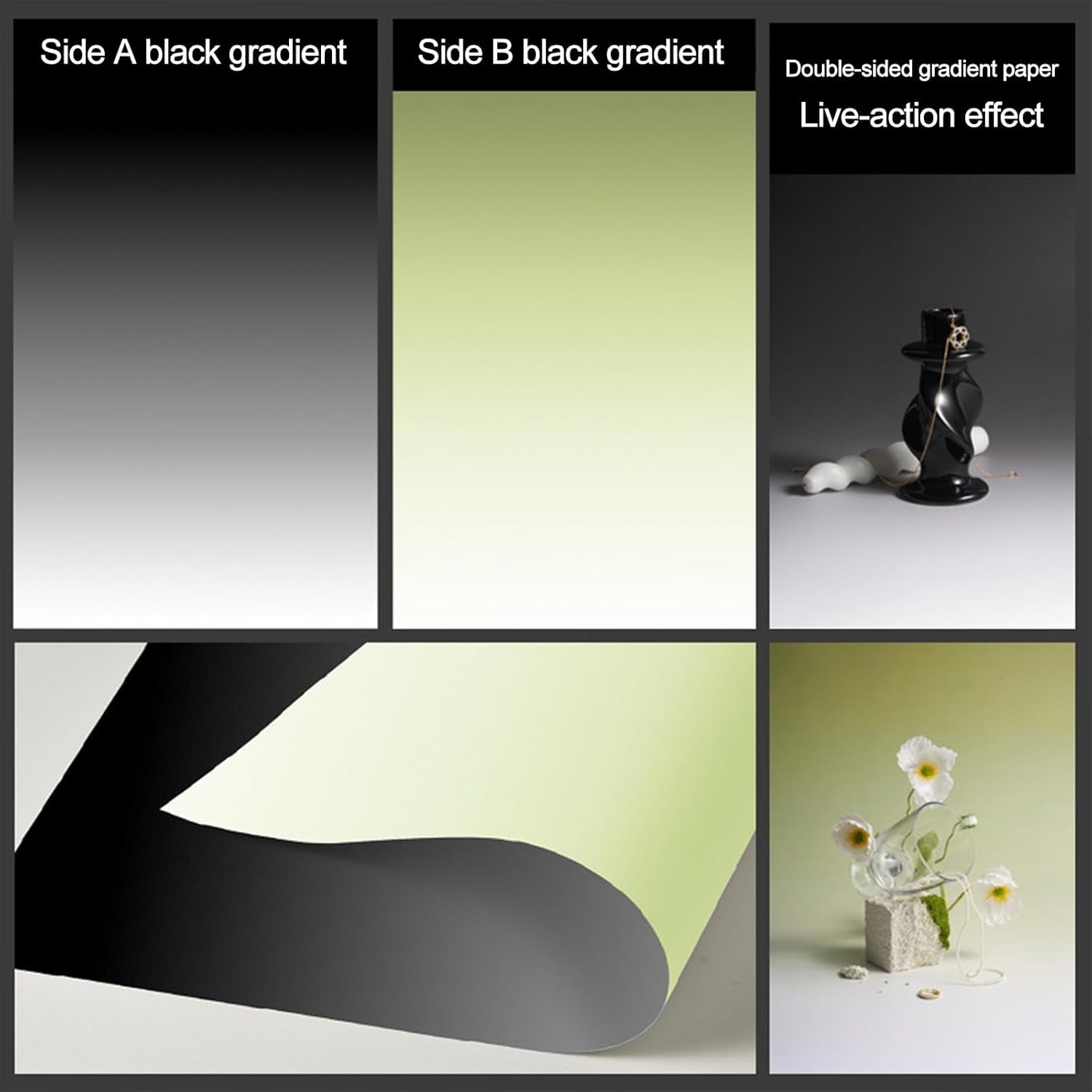 7PCS 14Patterns Product Photography Backdrops with Stand: Flat Lay Seamless 34x23in Gradient Paper Props - Tabletop Photo Backdrop Shoot for Jewelry Cosmetics Food