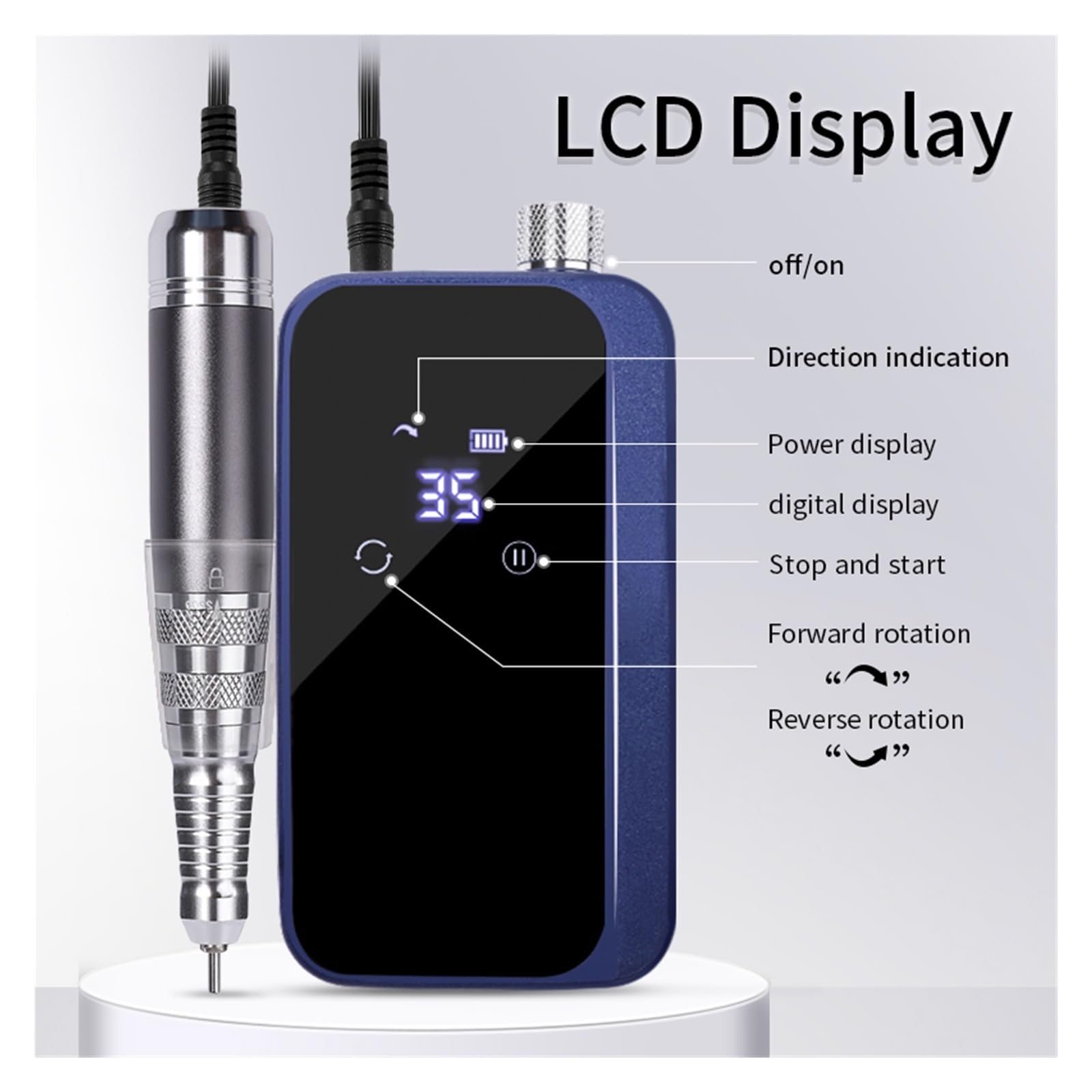 Amazon.co.jp: プロフェッショナル充電式ネイルドリルマシン