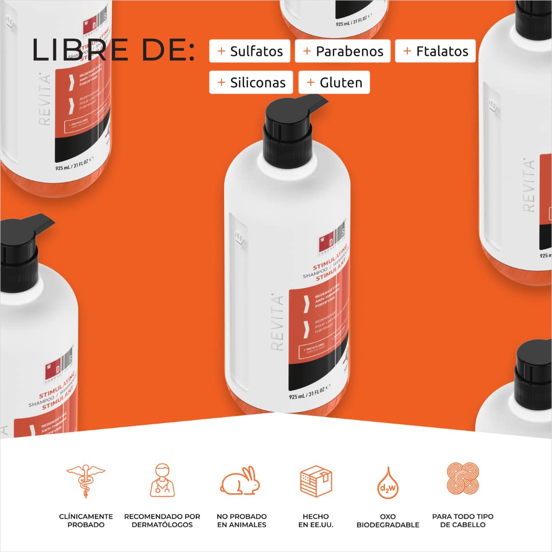 DS Laboratories Revita Champú Adelgazamiento Cabello Advanced Nanosome Delivery System 925 ml