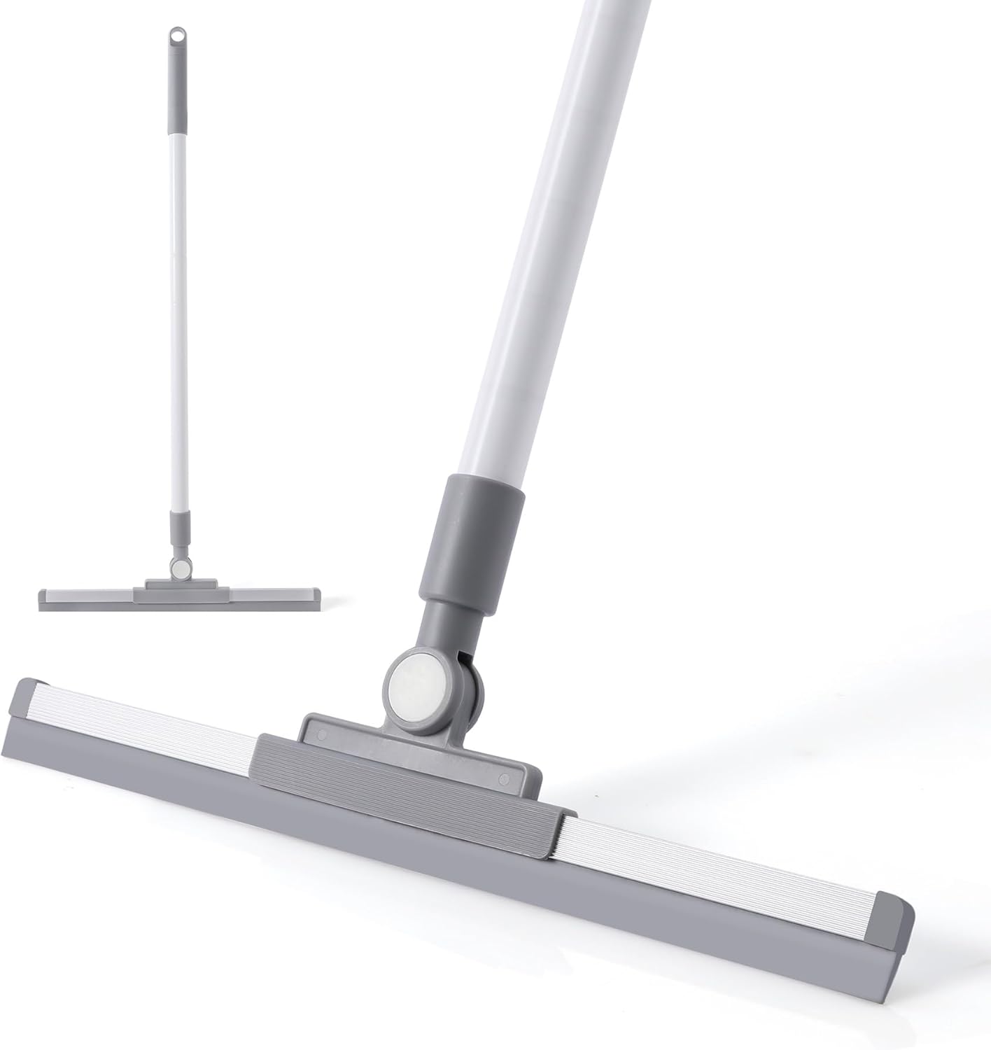 Rubber Floor Squeee Broom TPR Blade Adjustable Scrubber Squeee