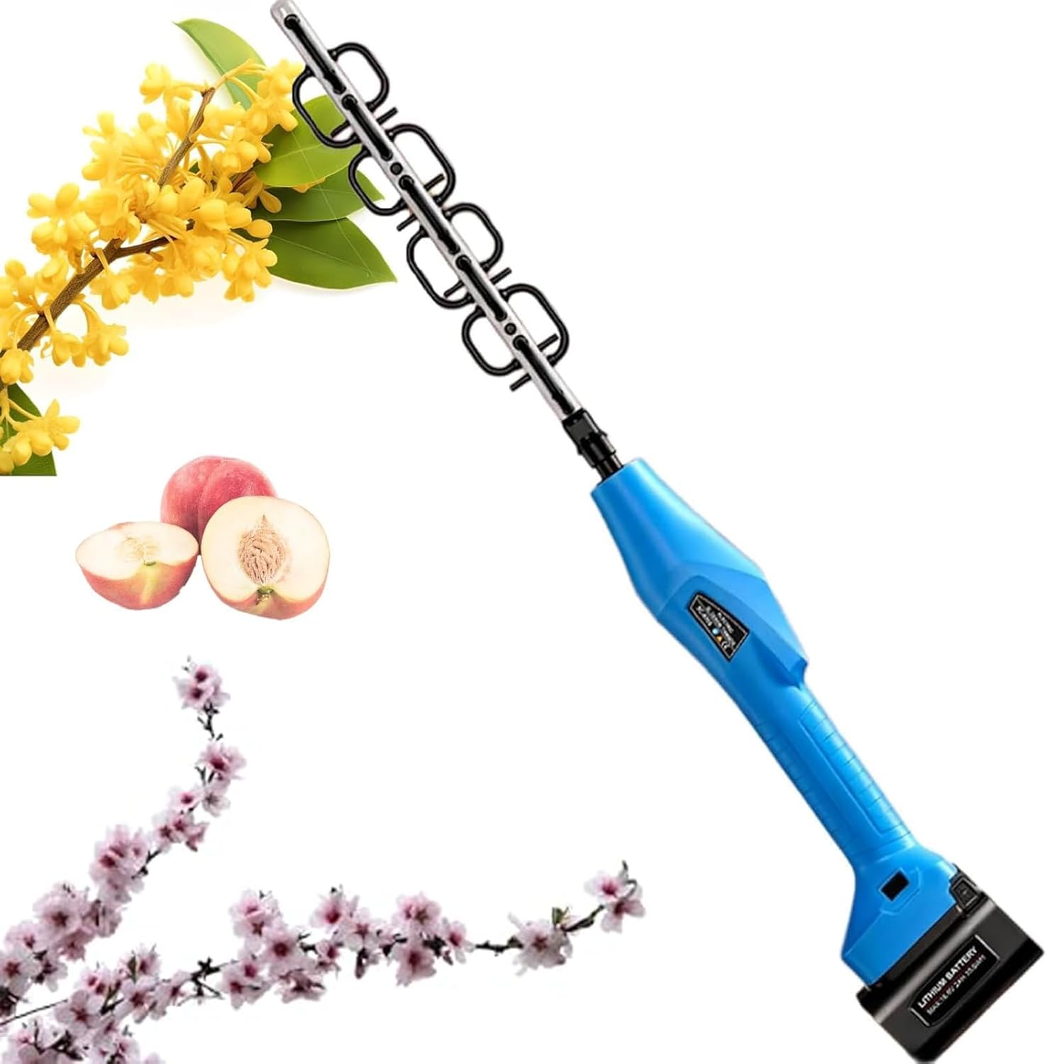 Portable Cordless Electric Flower Thinner, Electric Pruning Scissors, with 4 Adjustable Speeds, Ideal for Orchard Pruning Garden Care Flower and Fruit Thinning Daily Gardening Use