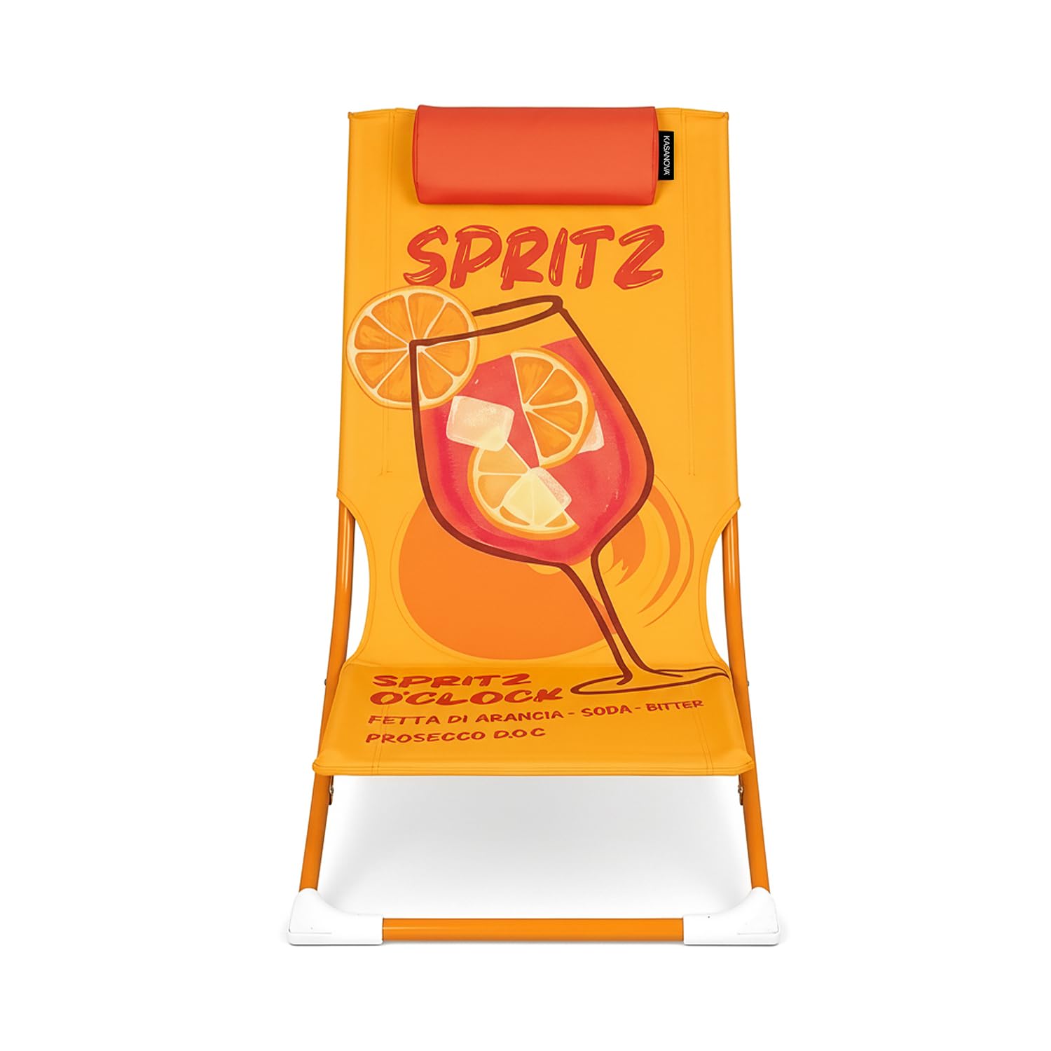 KASANOVA Spiaggina klappbarer Stuhl Spritz mit Kopfstütze