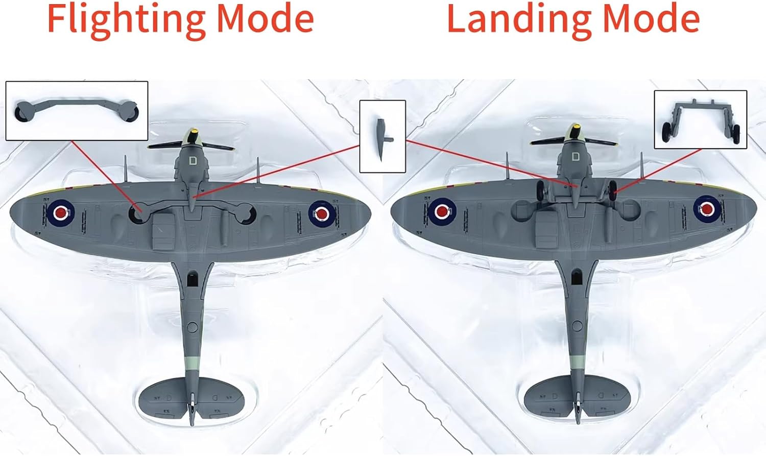 ZEZEFUFU 1/72 Scale Alloy UK Air Force Supermarine Spitfire Mk Vb Fighter Model Aviation Science Exhibition Model