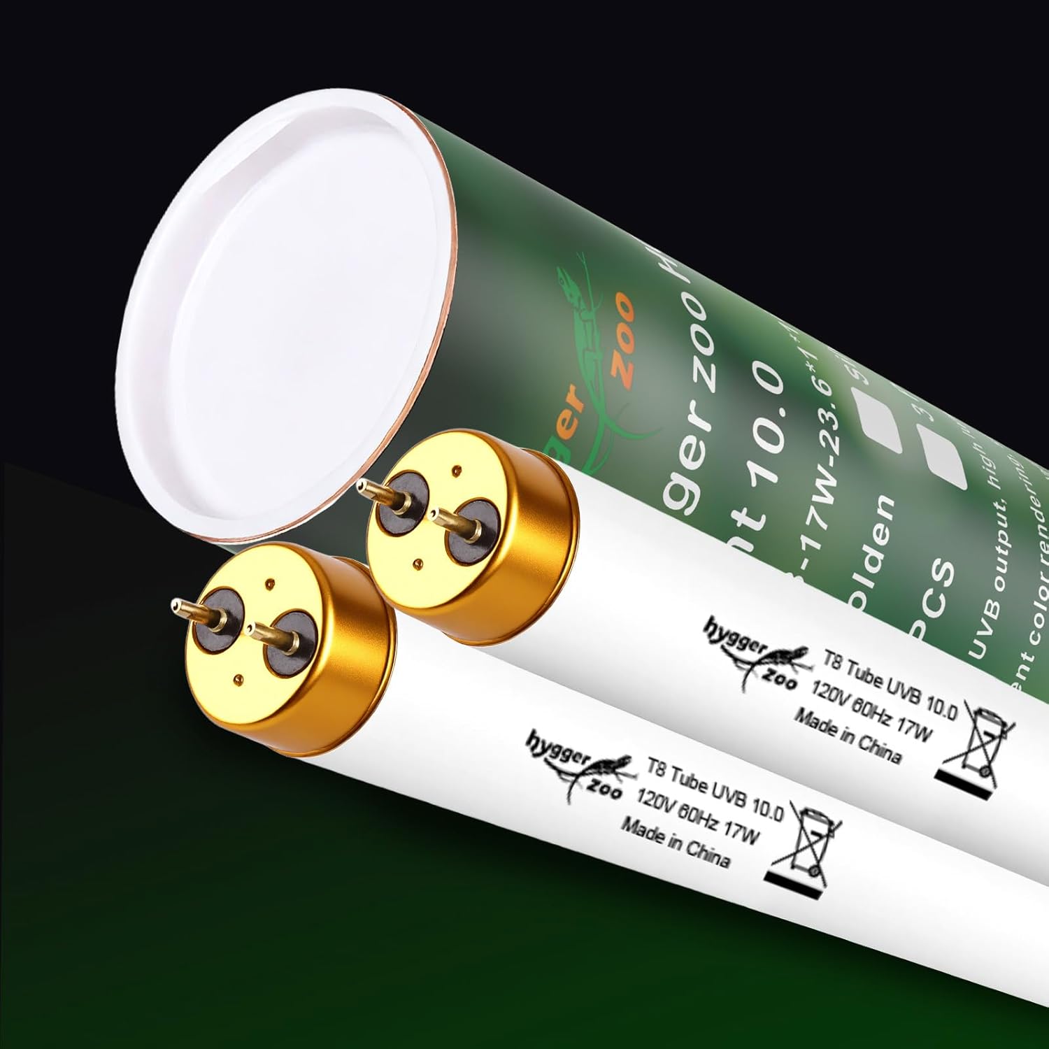 T5 UVB Reptile Light HO UVB Lighting Bulb 3 Pack, 10.0 39W UVB Light for Reptiles UVA UVB Desert Lamp Reptile Light Bar for Bearded Dragon Turtle Tank