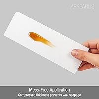 Vista 3 de Appearus 250-Count Large 3x9 Non-Woven Waxing Strips – 90 gsm Tear-Resistant, Lint-Free Epilating Strips for Face & Body – Compatible with All Soft
