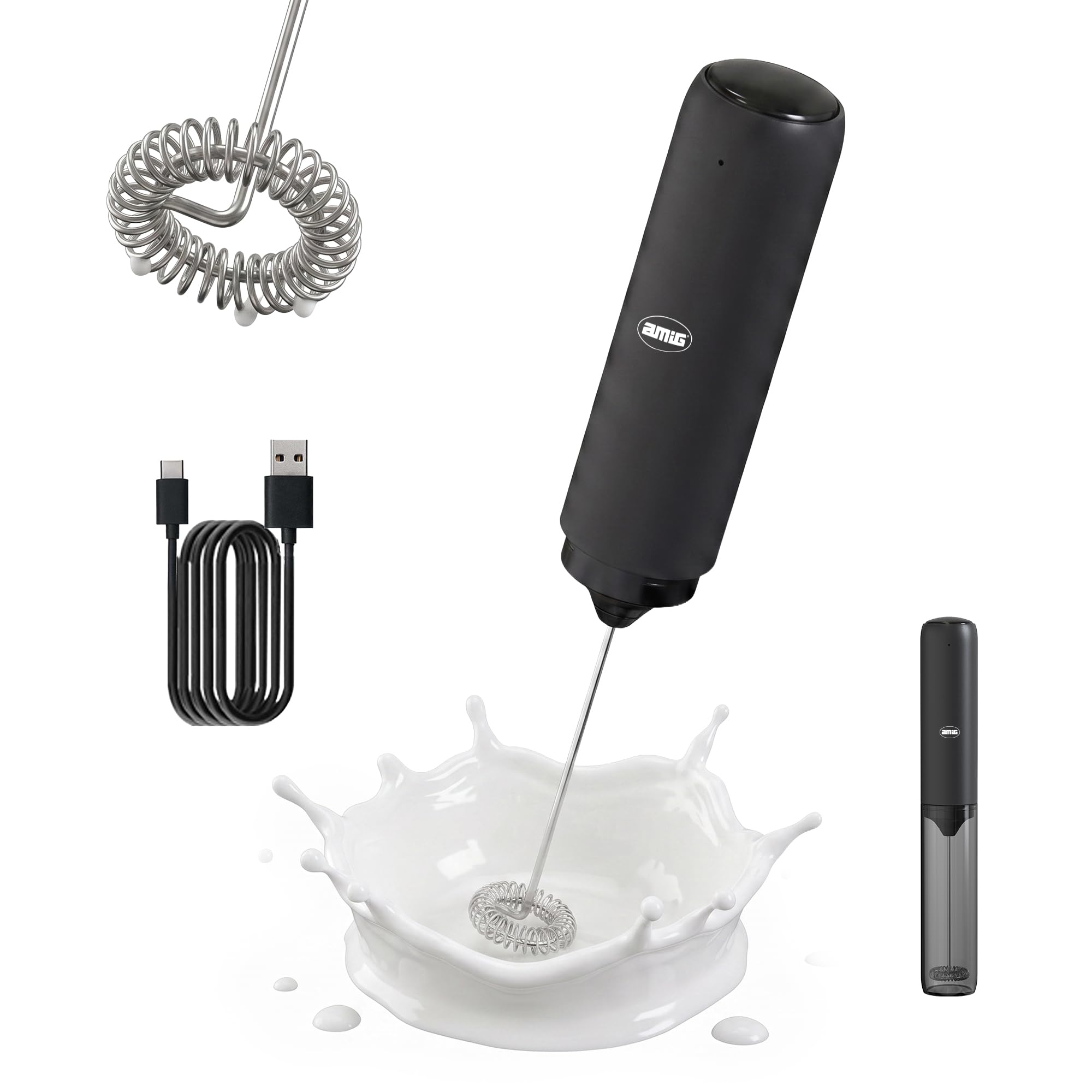 AMIG - Electric Rechargeable USB Milk frother -C Portable