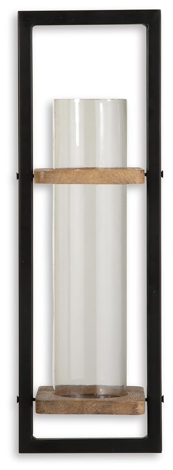Signature Design by Ashley Colburn Rustic Wall Sconce with Candle Holder, Black by Signature Design by Ashley - Image 2