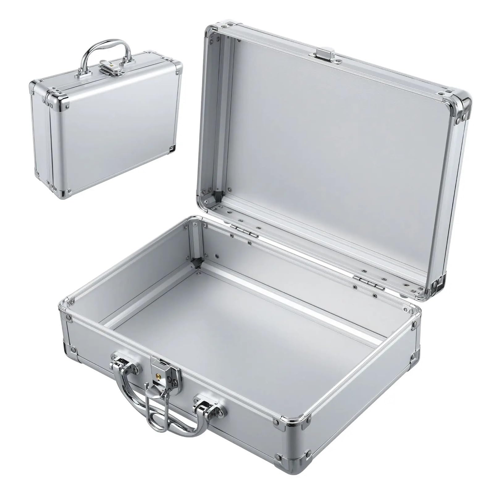 Cassetta Portautensili In Metallo Aluminum Alloy Portable Tool Case | Briefcase For With Lock Small Size Hard Shell Storage Suitcase Instrument