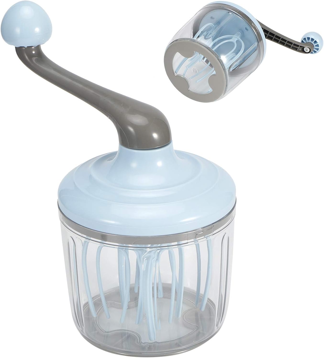Oumefar Cream Mixer Multi-Function Hand-Cranked Cream Mixer Removable Limiting Buckle for Home for Milkshake