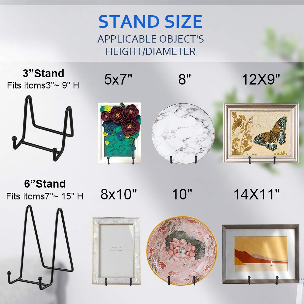 Buy Plate Stands for Display Iron Easel Stand Plate Holder Display Stand Picture Frame Stand