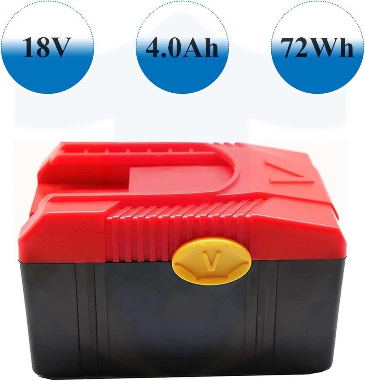 2xCTB6187 4.0Ah Ver. Replacement Tool Battery for Snap-On 18 Volts Impact Wrench Battery CTB6187 CTB6185 CTB4187 CTB4185 Adapt to CTC620 Charger