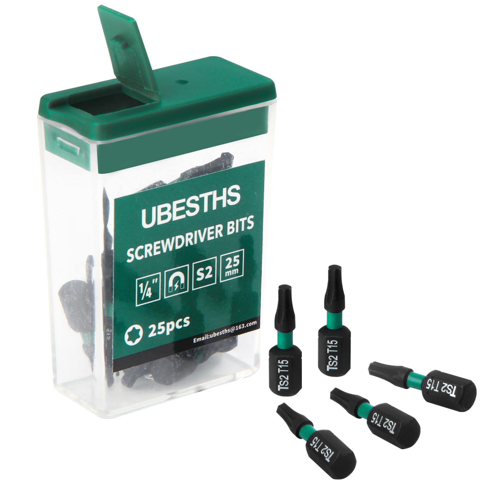Torx-Schlagbits-Set 12-teilig – T10 Bis TT25, 1/4" Sechskant, Magnetisch, Aus S2-Stahl, Länge 25 Mm