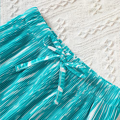 Toddler Girls Flowy Wide Leg Pants High Waist Palazzo Pants Loose Trousers Casual Baby Pants Girls Sweatpants3