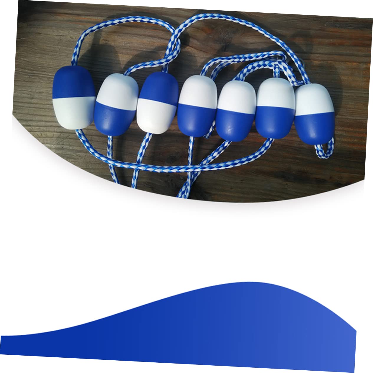 Stabiles 7 m langes Schwimmbad-Trennseil mit schwimmendem Ball, wasserdichter Schwimmmarker für Pooltraining und Schwimmzubehör