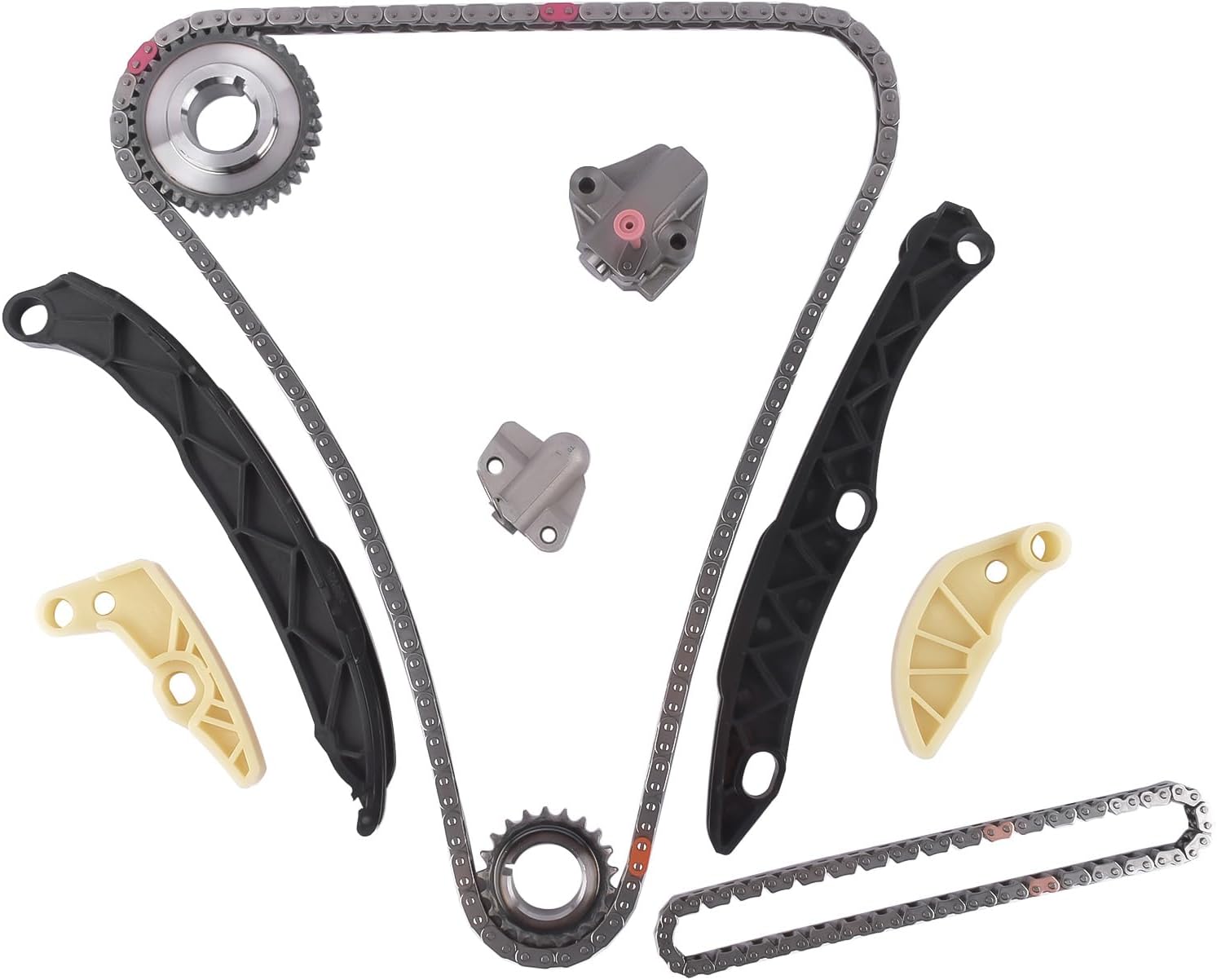 GELUOXI Engine Timing Chain Kit Replacement for Kia Sorento Sportage Optima 2.0L 2.4L L4 GAS 2011-2018 231212G551 231212G590 243222G350
