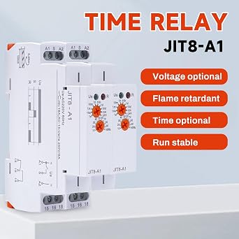 Time Delay Relay DIN Rail Mount Mini On Delay Timer 0.1s-10 Days 16A