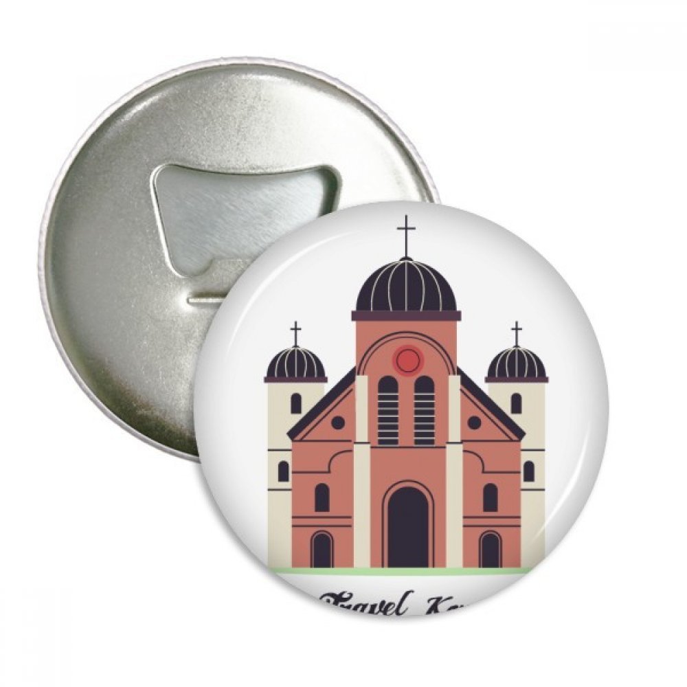 Cadeau Corée du Sud décapsuleur aimanté église lot de 3 badges