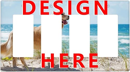 Miniatura 62 de Placa de pared doble basculante de mármol azul, cubierta decorativa de interruptor de luz de 2 cuadras, moderna acuarela degradada, arte de tinta