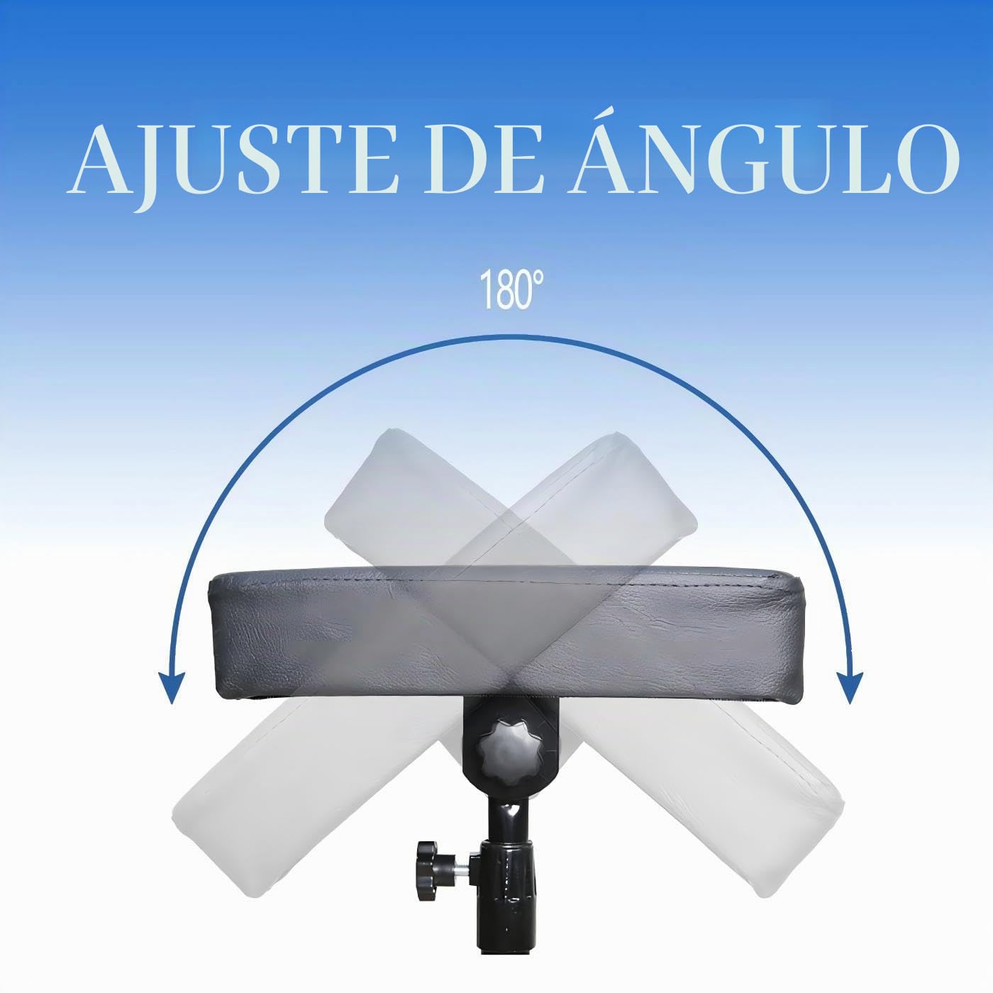 Ajustable Reposabrazos Tattoo Apoyabrazos con Bandeja | Mesa para Tatuajes con Bandeja Ajustable en Altura 68-115 cm 180° Reposabrazos Estudios de Tatuajes Accesorios Tattoo Armrest