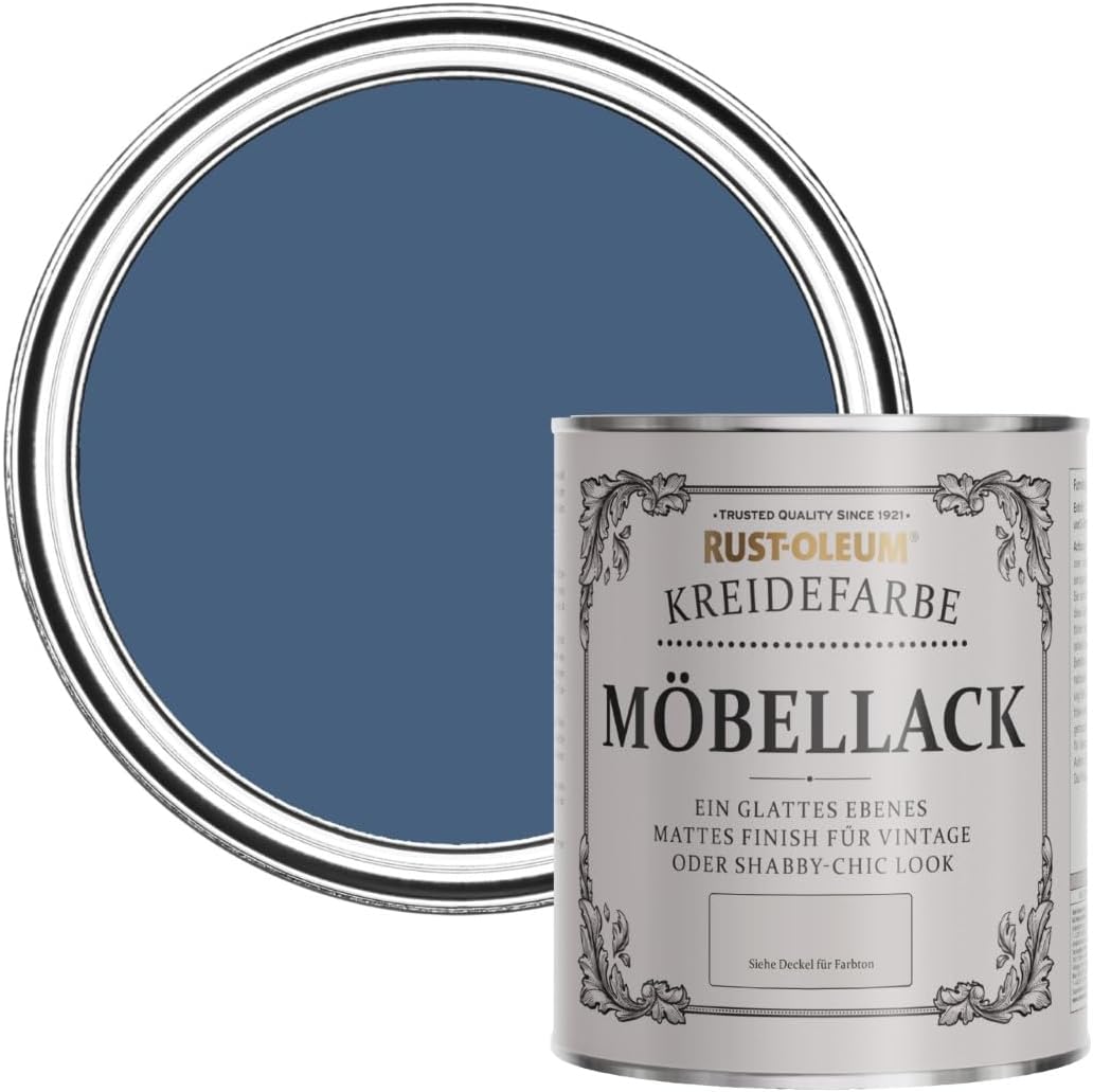 Blue Upcycled Furniture Paint in Chalky Finish - Ink Blue 750ml