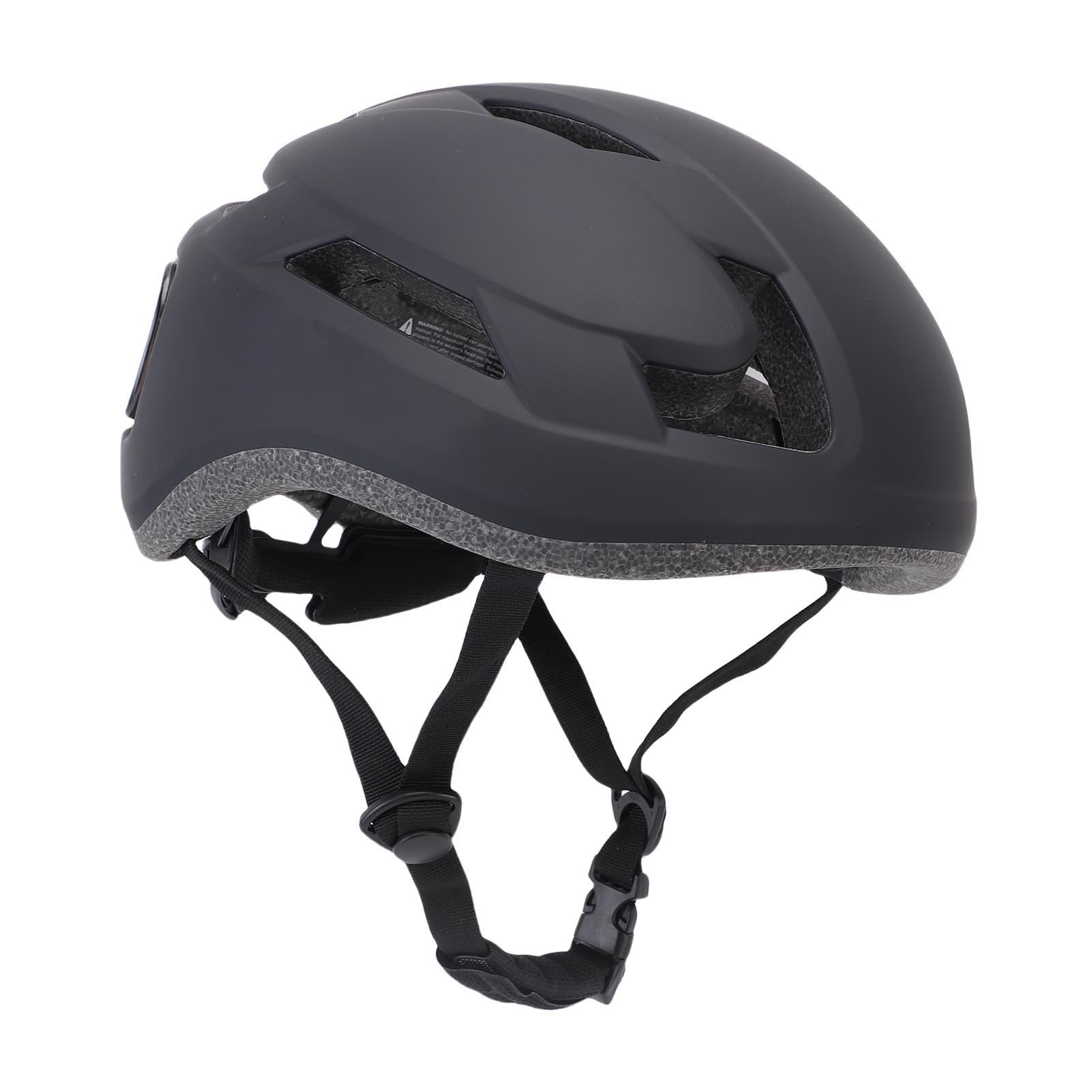 SIXRUN Fahrradhelm mit LED-Blinklichtern & integrierter wiederaufladbarer Batterie – Sicherheits-Helm für Radfahren und Skifahren, Verstellbarer Fit, kompatibel mit Helmhalterungen