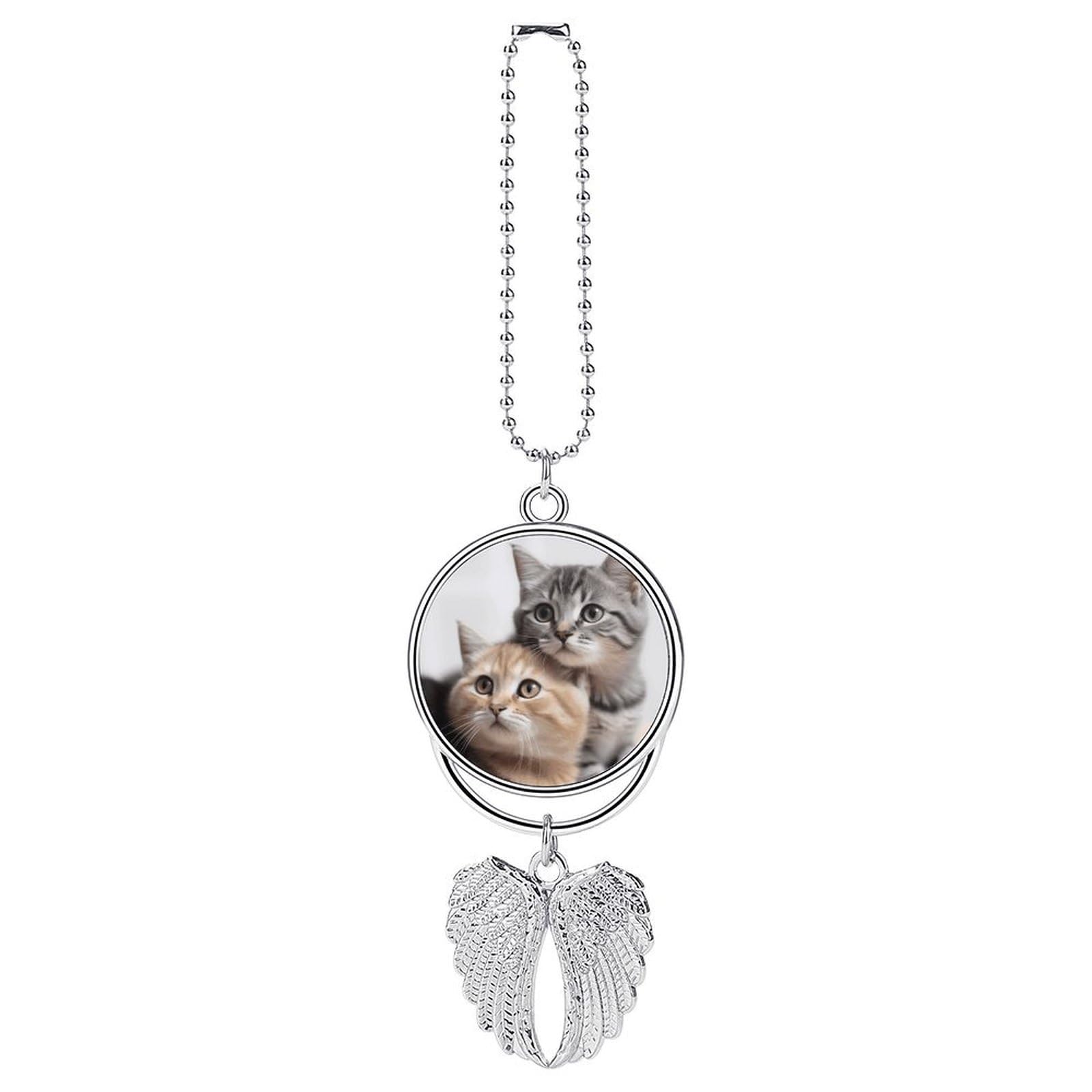 Cats Car Pendant Hanging Swing Auto Rear View Mirror Hanging Car Rear View Mirror Charm Truck Hanger Ornament Charm for Car Rear View Mirrors Accessories