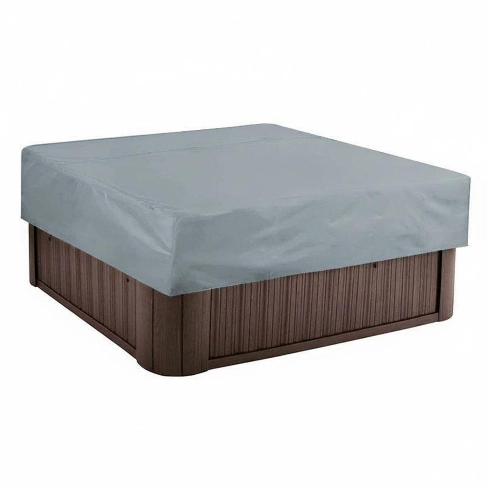 Square Spa Cover Cover Anti Waterproof Waterproof Cover Dustproof Outdoor Spa Lid for Garden, Patio, Backyard Gray 215 * 215 * 30cm-image-45