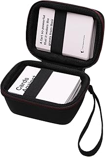 LTGEM Travel Hard Case,Can accommodate 120+game cards,compatible classic game cards such as Cards Against Humanity/UNO/Taco Cat Goat Cheese Pizza, and travel protection storage bag. (only case)