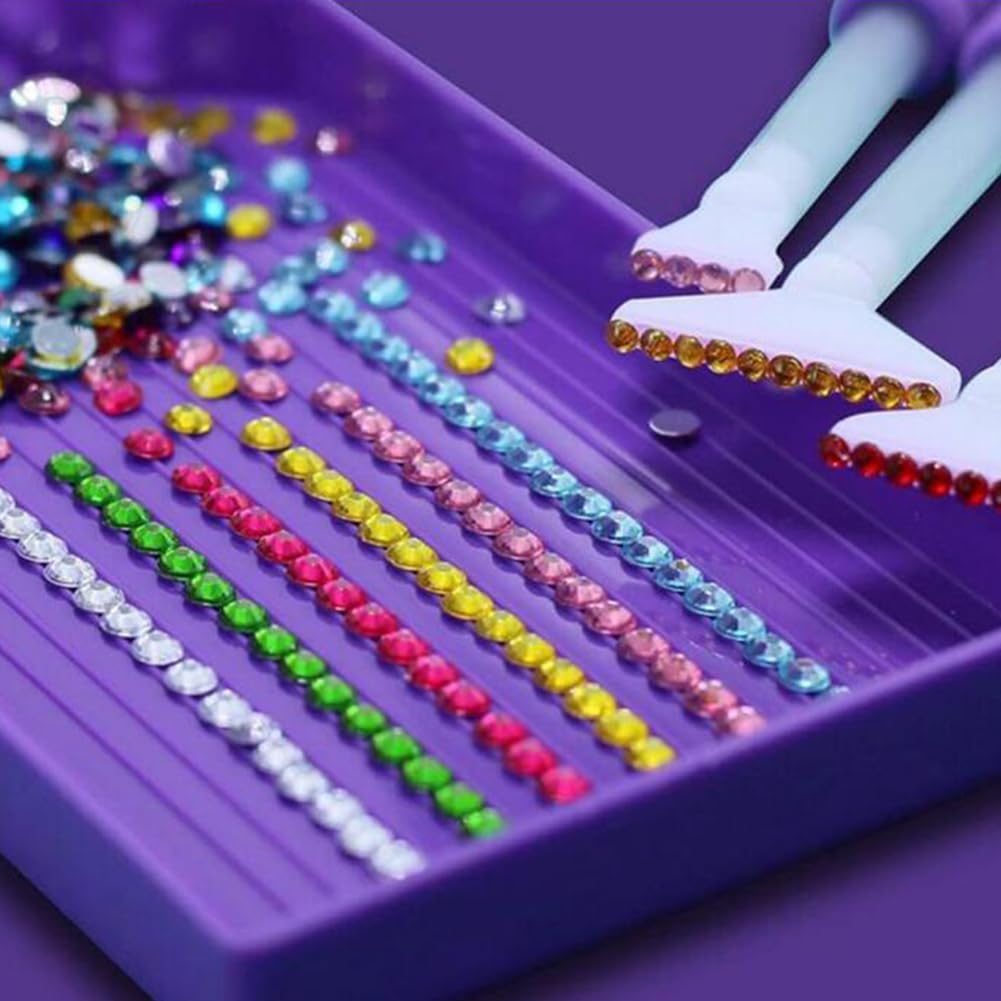 SHJOEE 240 Ranuras Diamond Painting Kit Contenedores de Almacenamiento de Pintura de Diamante Completo 5D Caja de Bordado de Diamantes Diamond Painting Accesorio para Diamantes,Joyas,Manicura de Uñas